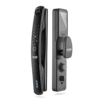 Lock R9 Pro | Video Camera in-Built, Facial & Palm Recognition, Fingerprint, OTP, App - WiFi & Bluetooth | 5 Bolts | Long Battery Life | Video Alert | 2 Year Warranty | Free Installation