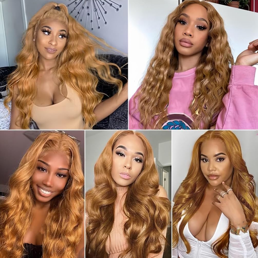Body Wave Bundles Human Hair Tissage Cheveux Extensions De Cheveux Humains Tressés Naturels Extensions 3 Bundles 50g/pcs Double Weft #30 Light Brown for Woman 12 14 16 Inch