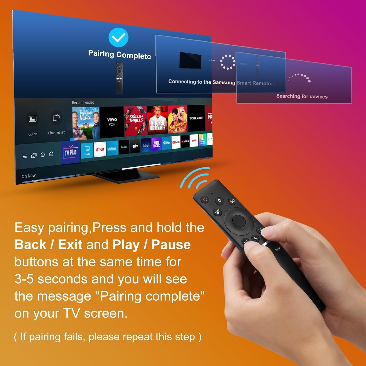 Control remoto de voz de repuesto para televisores Samsung, compatible con todos los modelos con función de voz, marcos curvos inteligentes, QLED, LED, LCD, 8K y 4K.
- imagen 3