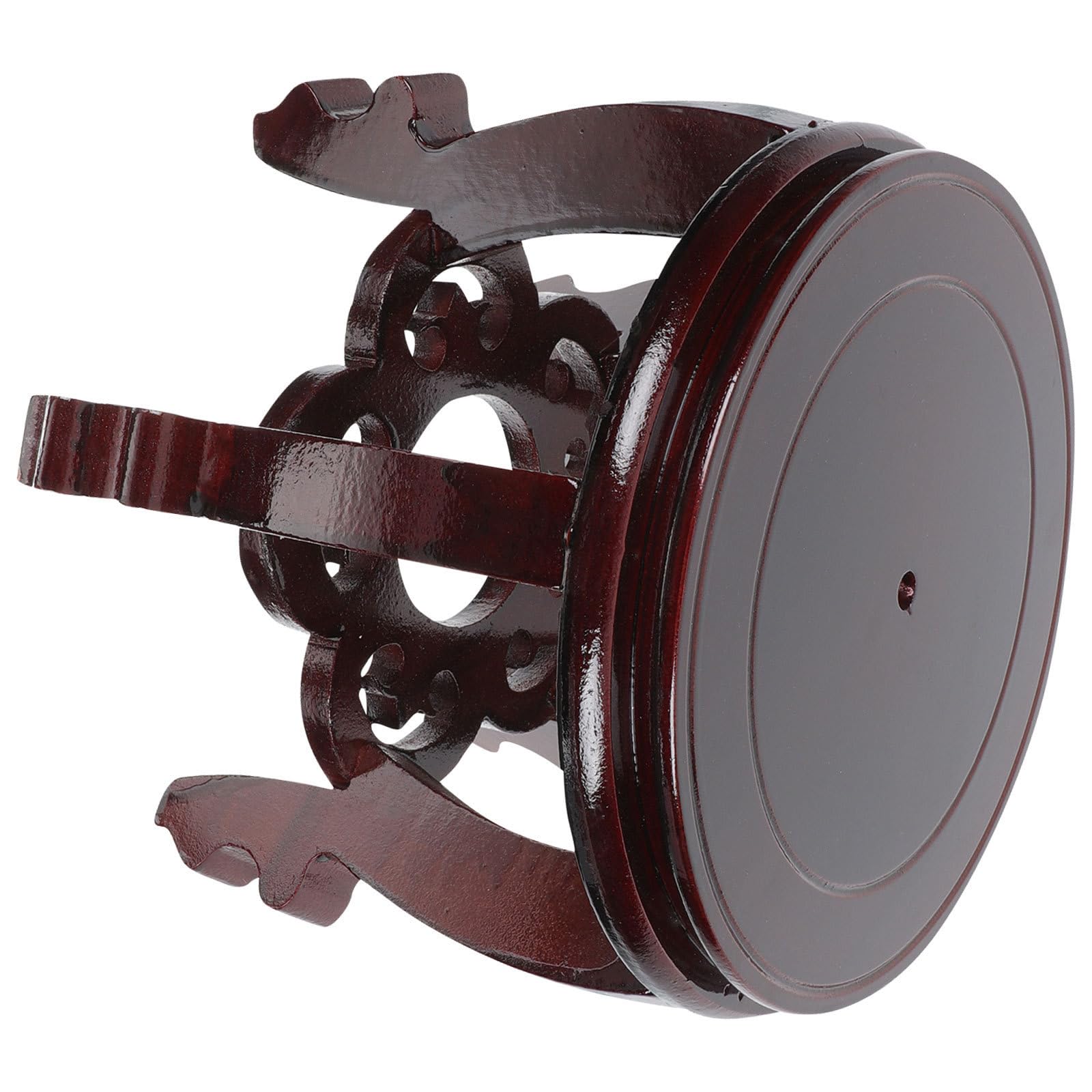 Aquarium piédestal haut socle bois marron support stable chambre