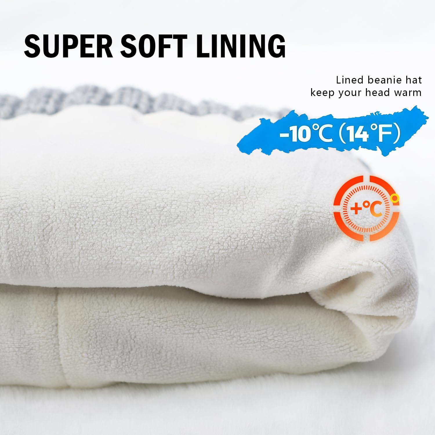 Cyihual Winter Hat Gloves Scarf Set for Women and Men, Touchscreen Gloves, Fleece Lined Knit Beanie & Long Scarf | 3 in 1 Set