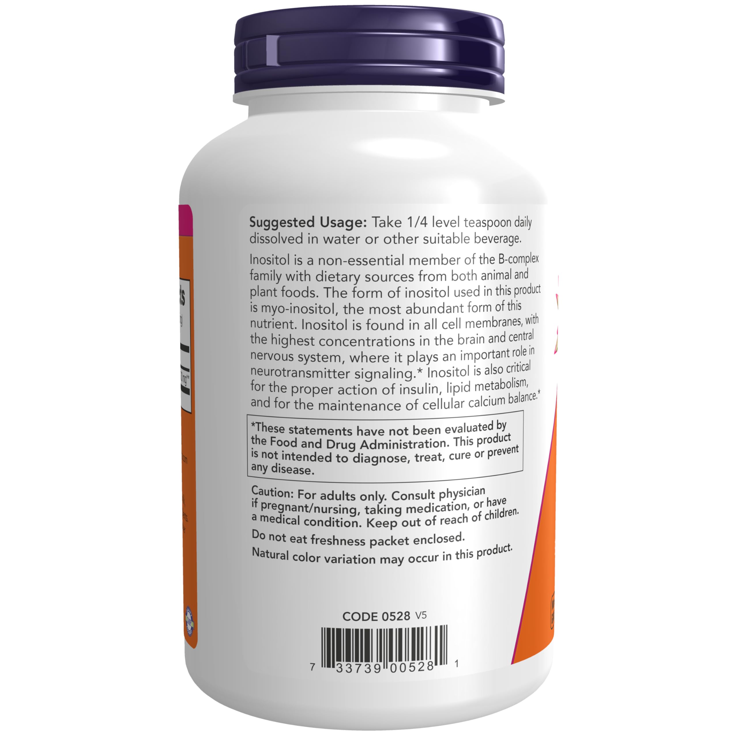 NOW Supplements, Inositol Powder, Cellular Health*, 8-oz — Amazon image 3