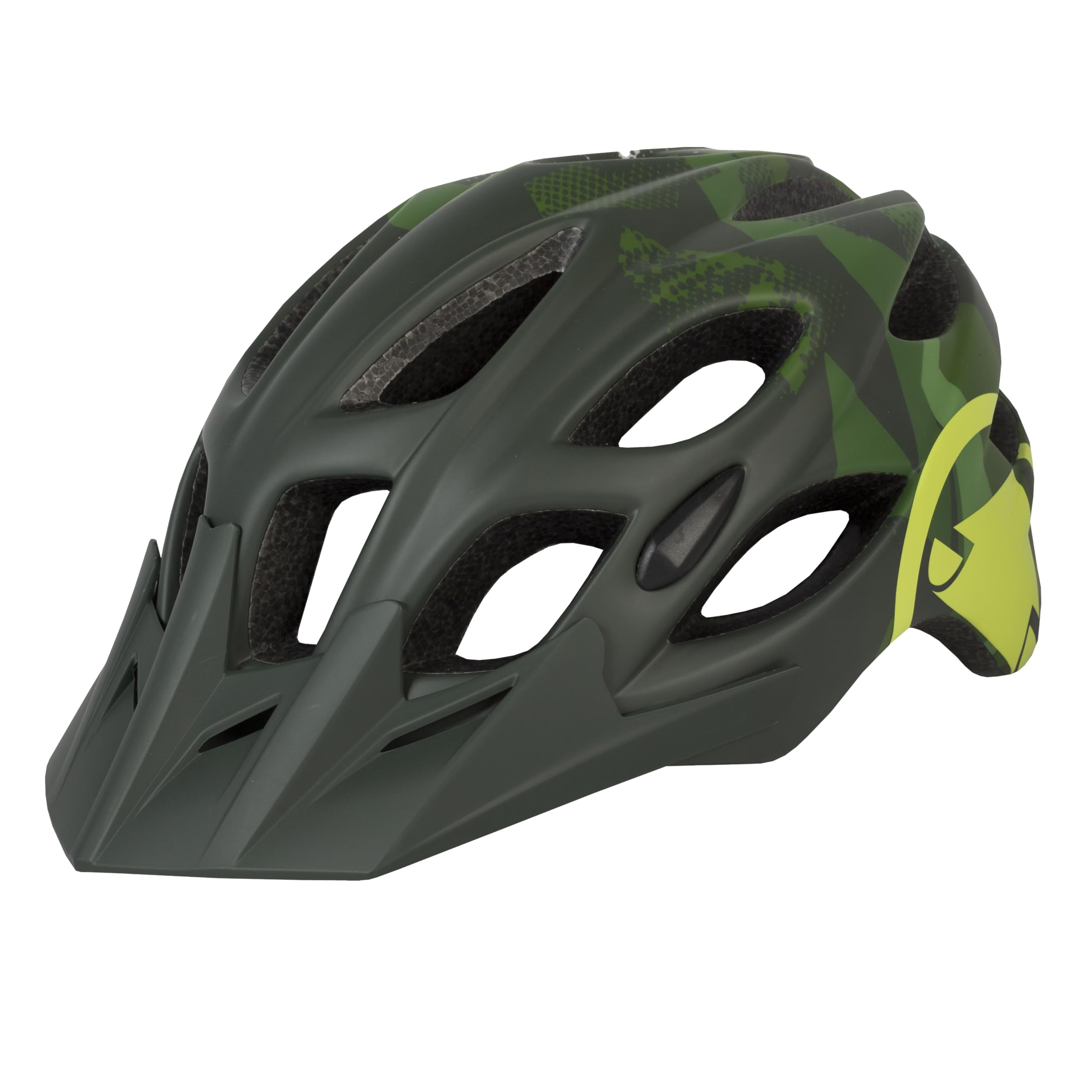 Endura Unisex Adult Hummvee Youth Cycling Helmet | Lightweight Construction | Road or Mountain Bike | Stylish Design Helmet, Grey Camo, One Size