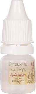 Cyclomune 0.1% w/v - Bottle of 3ml Eye Drops