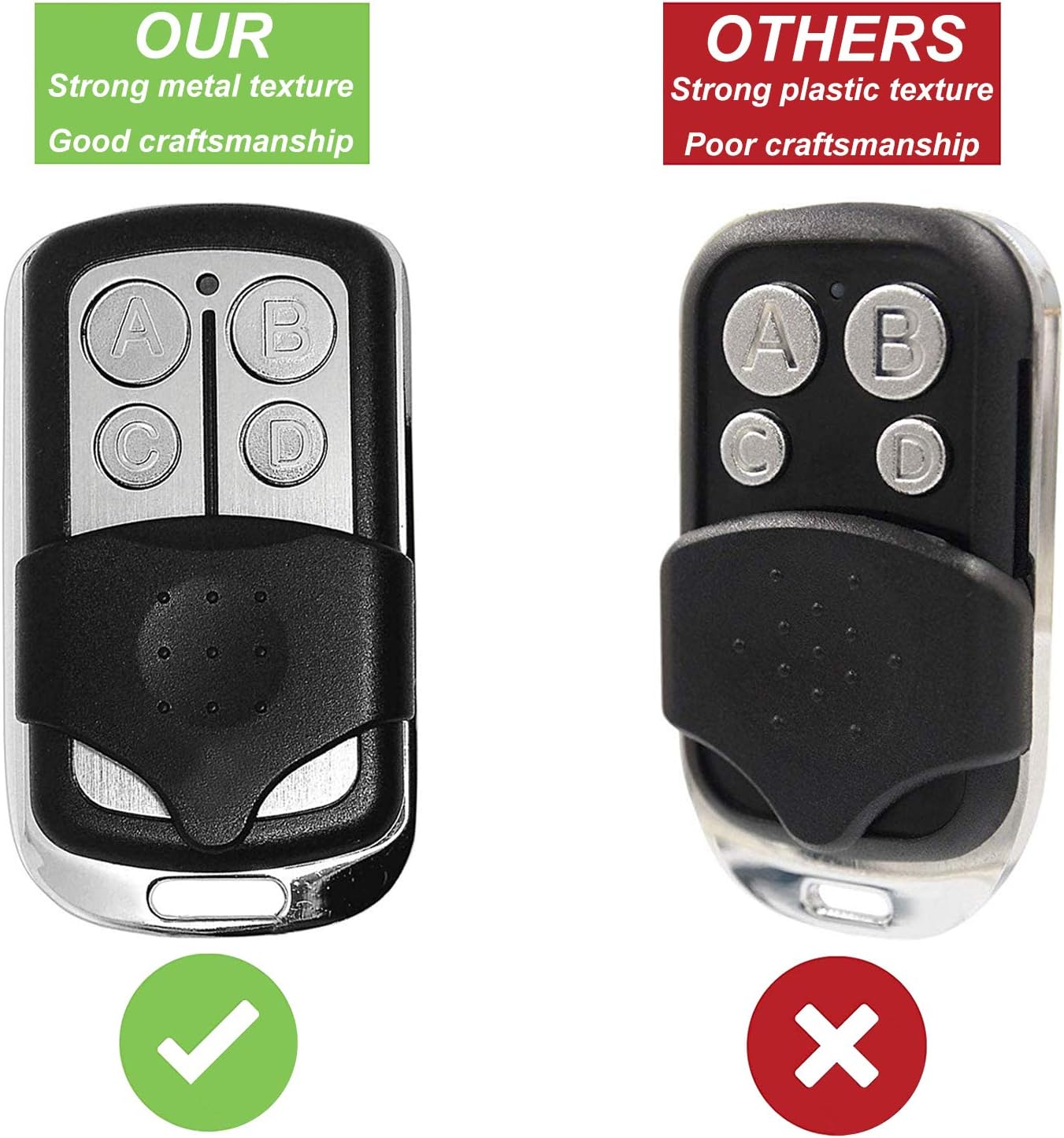 Garage Door Openers Replacement Remote 3 Pack for LiftMaster 970LM 971LM 972LM 973LM - Chamberlain 953CB - Craftsman 139.53681 Remote - Compatible with Red/Orange Learn Button 390MHz