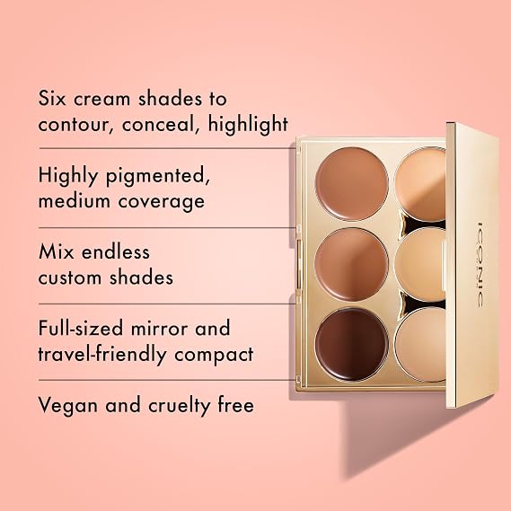 Multi-Use Sculpting Palette by Iconic London for Women - 0.42 oz Makeup