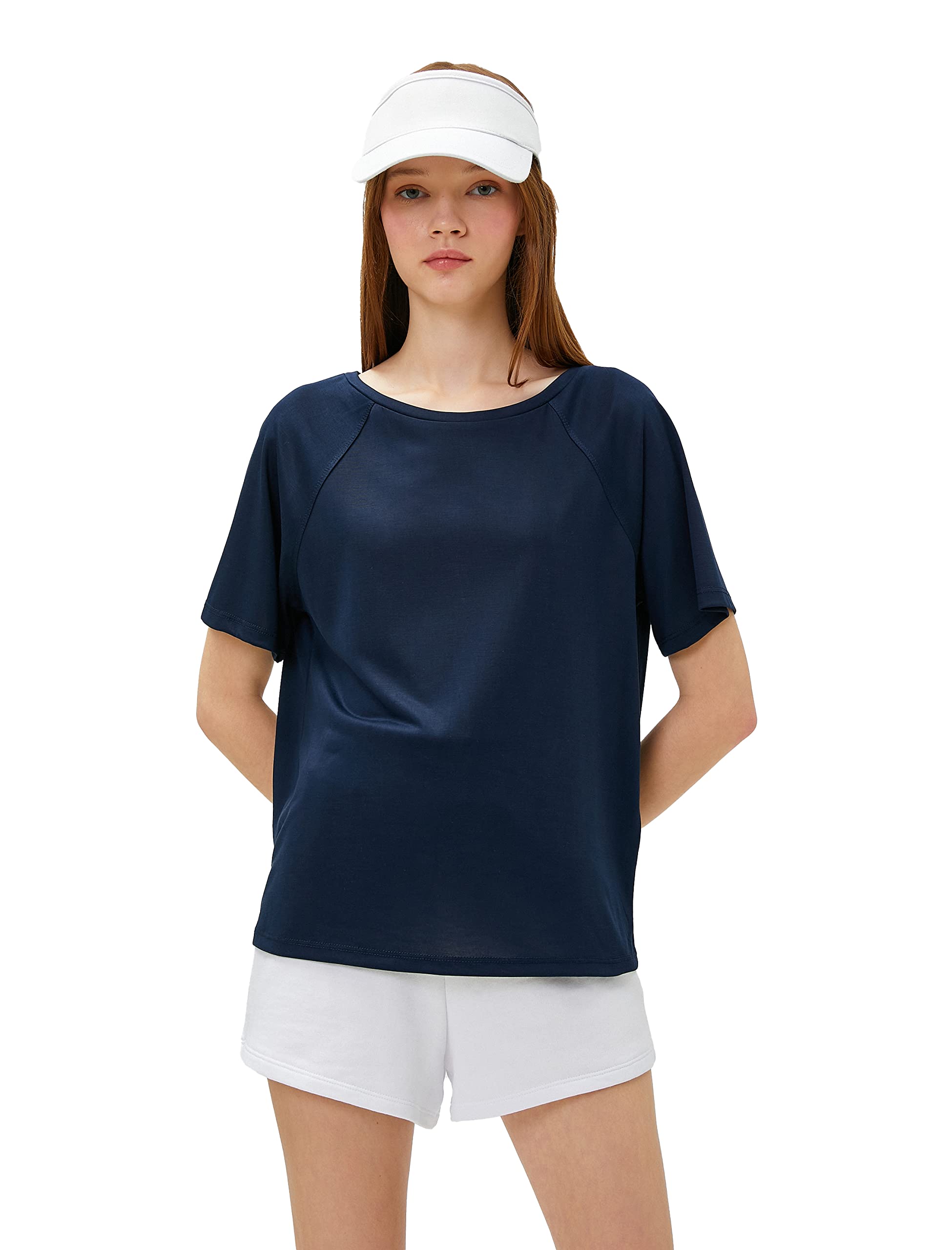 Koton T-Shirt - Dunkelblau - Regular fit