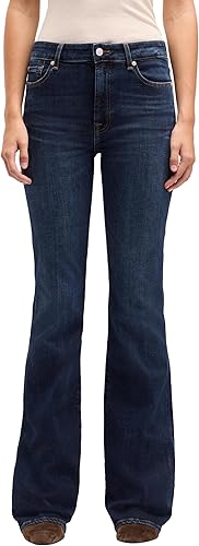 7 For All Mankind The Leggy Bootcut Midnight Fade Jeans, Azul Oscuro, 23W Mujere