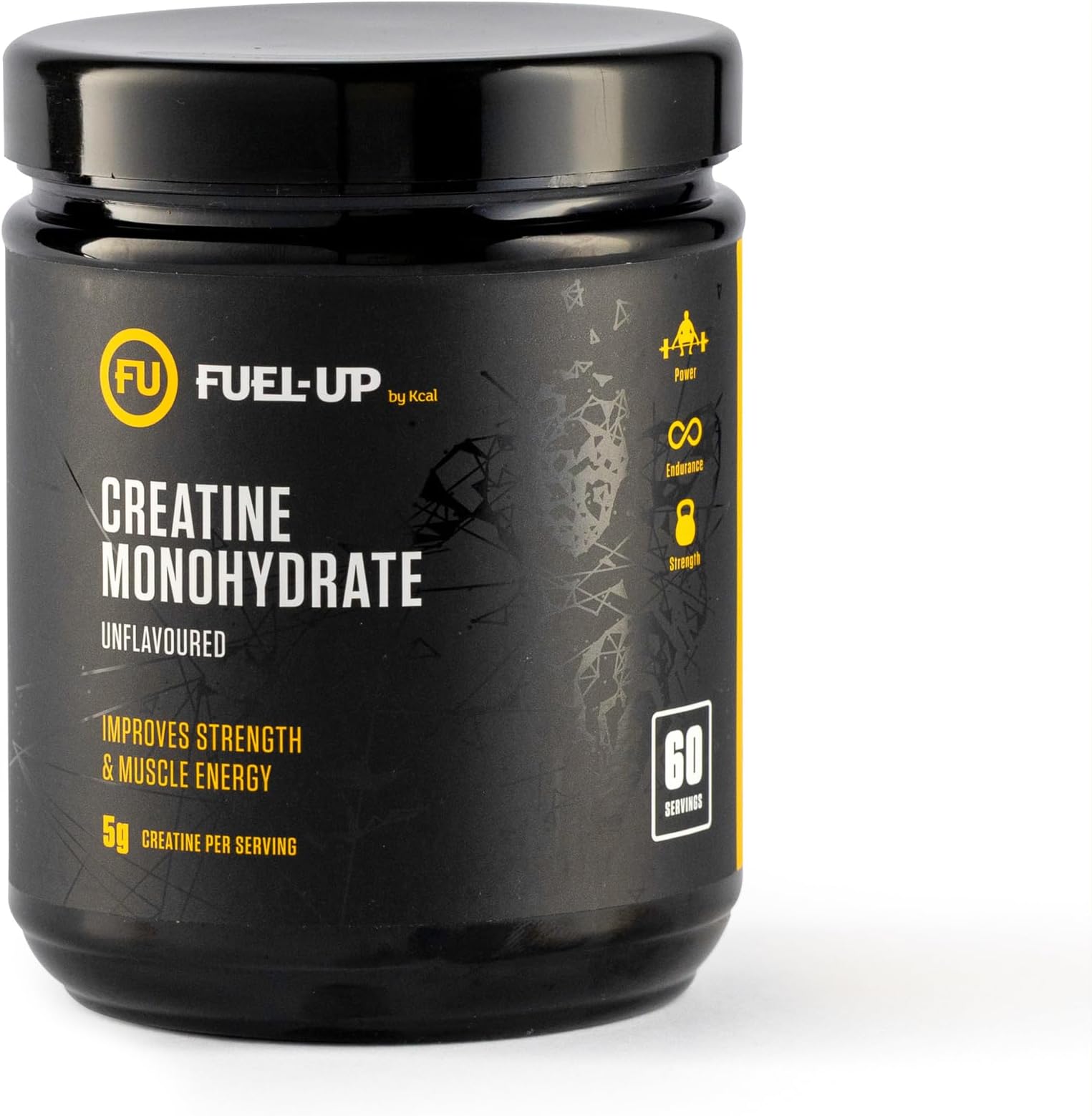 Creatine Monohydrate, Unflavoured,100% Pure,60 Servings, 300g, Raw Strength Supplement for Power, Lean Muscle Gains & Mass