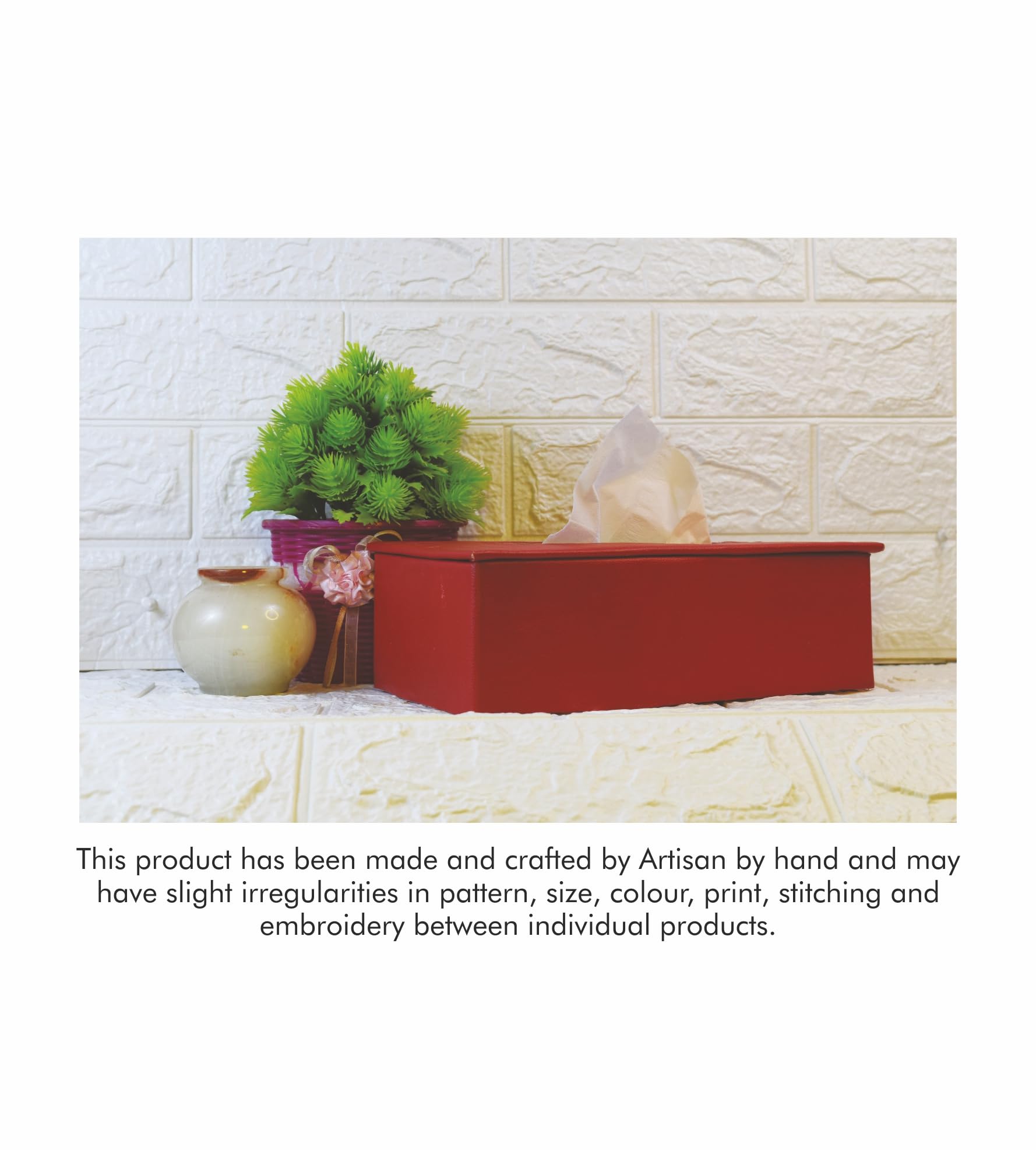 002 Red Paper Tissue Box Holder 2