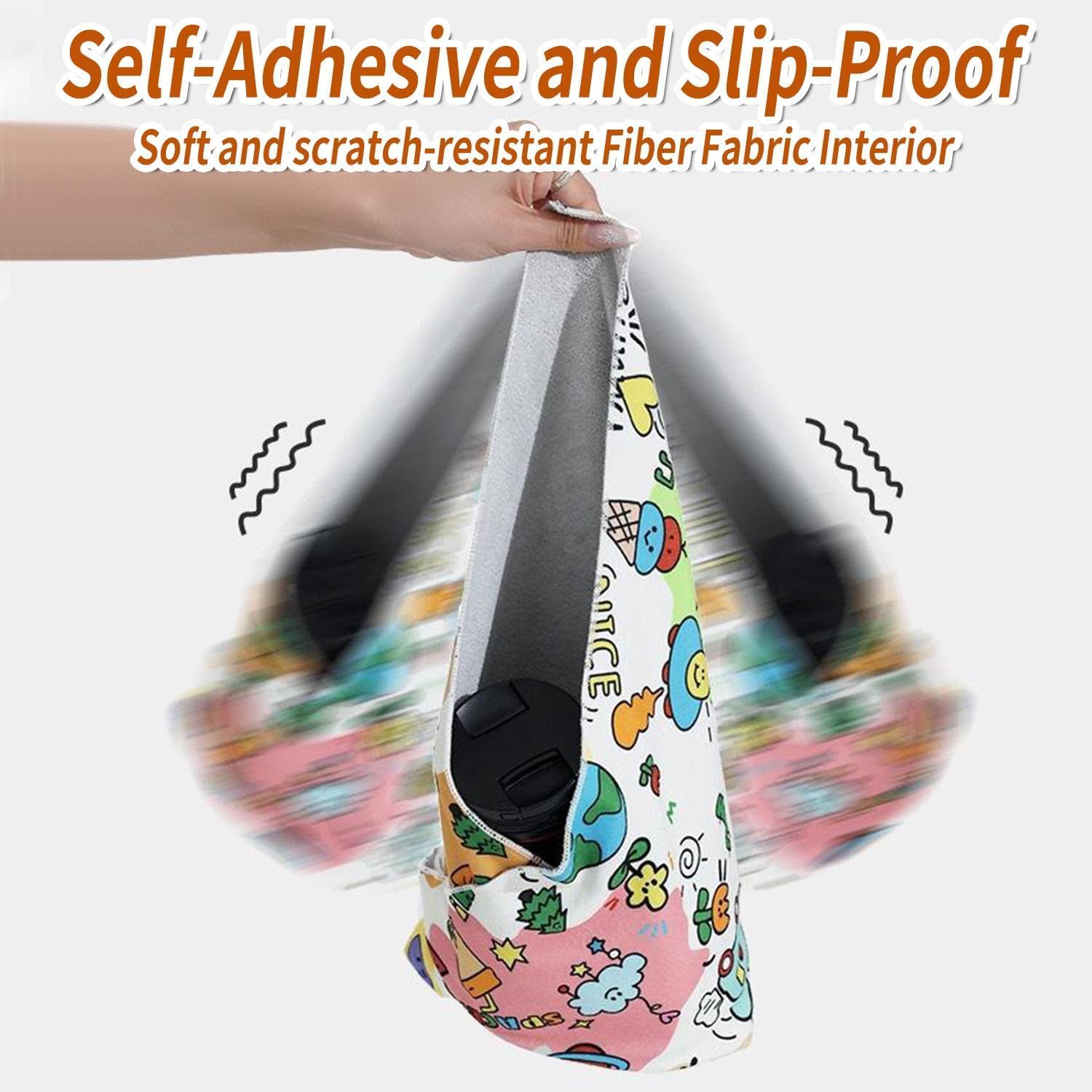 Self Adhesive Cat Wrap Grooming Blanket (Doodle)