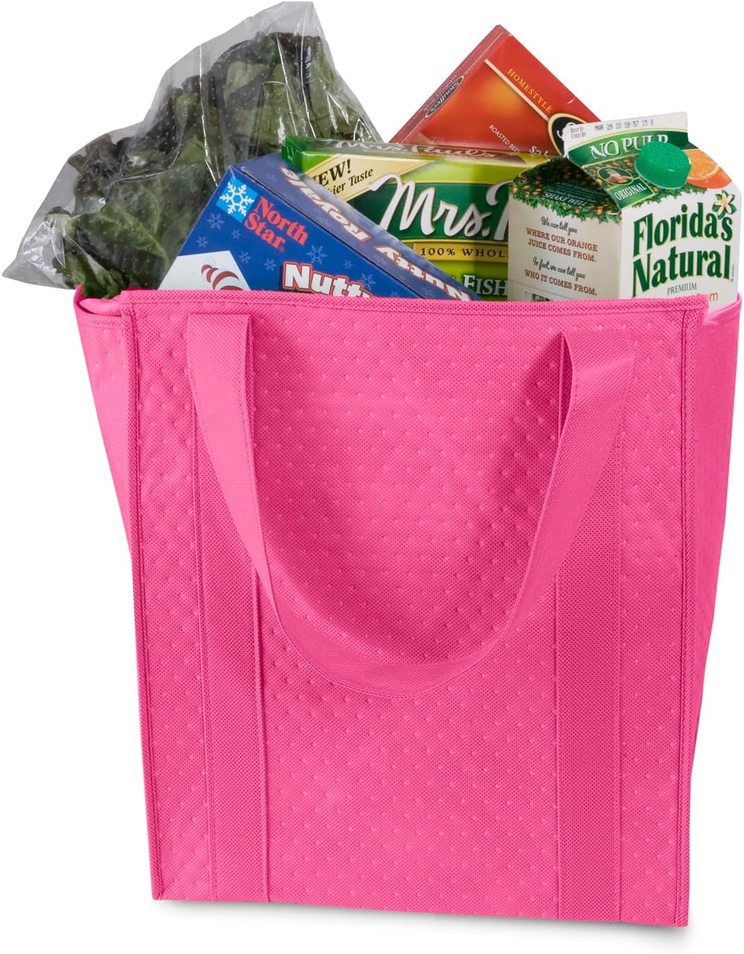 Mediz Hannah Direct Large Capacity Heavy Duty Insulated Smart Shopping Bag - Strong Reusable Grocery Tote 2 Pack image 3