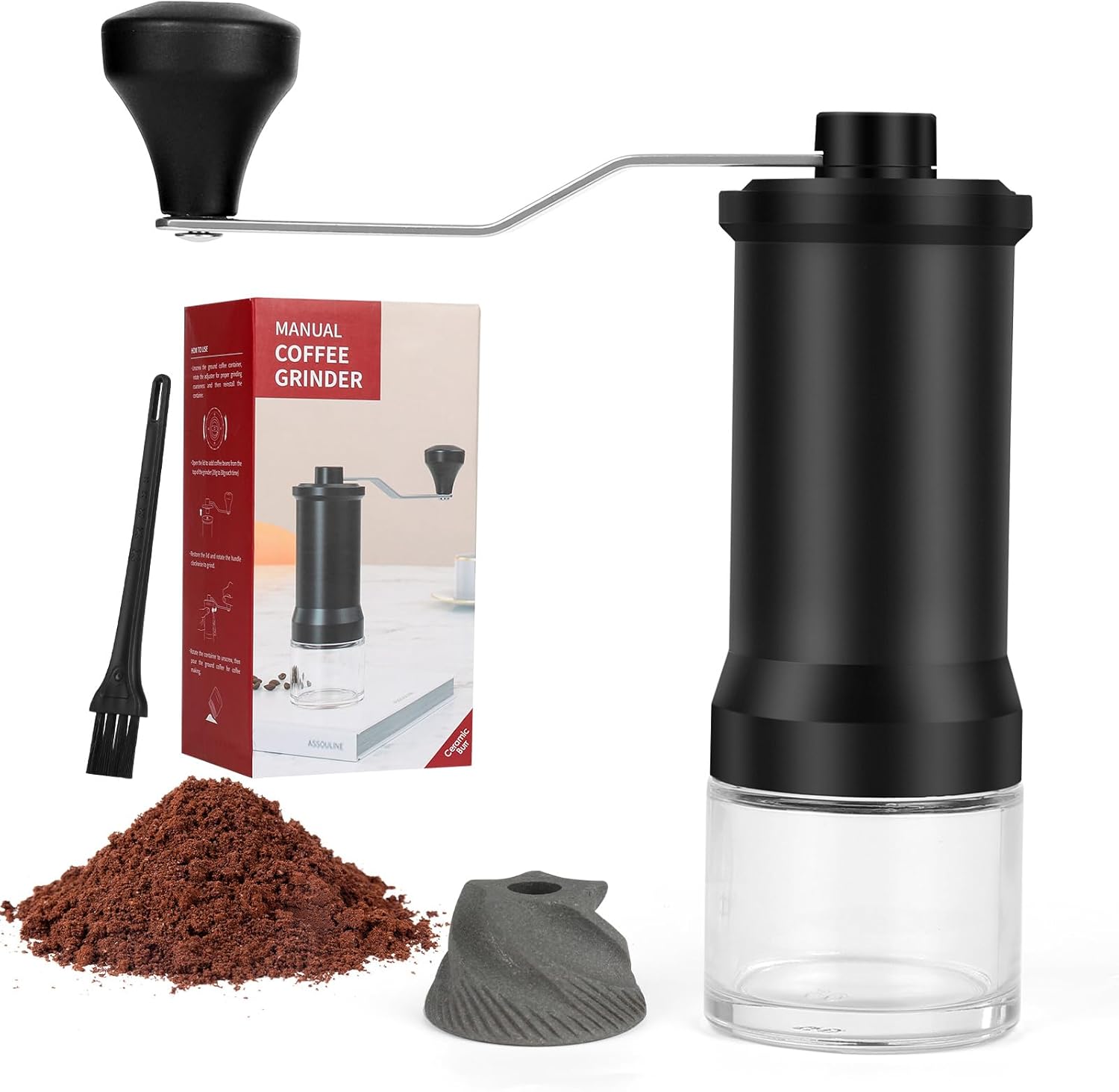 Dreamhigh® Manual Coffee Grinder, BPAFree Coffee Grinder, Ergonomic
