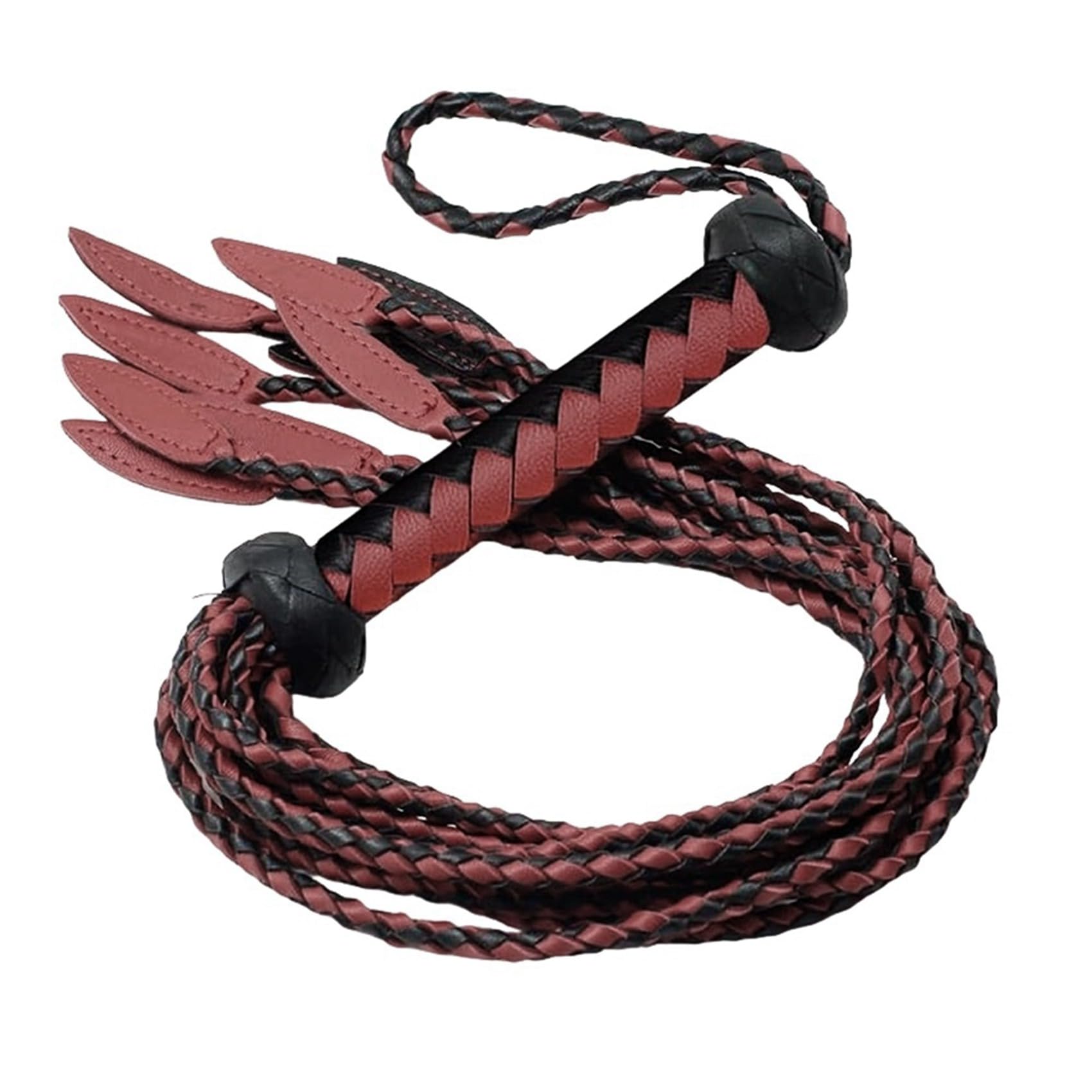 Lobamop For Training& Collectors Nine-Tailed Horse Whip 60cm Willow-Leaf Tail Whip for Horse for Training