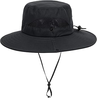 Kids Sun Hat with UV Protection Beach Bucket for Boys & Girls Wide Brim Safari Boonie Cap for Summer Outdoorfor 5-10T