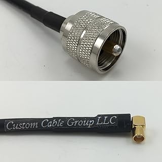 3 feet RG316 PL259 UHF Male to MCX FEMALE ANGLE Pigtail Jumper RF coaxial cable 50ohm Quick USA Shipping