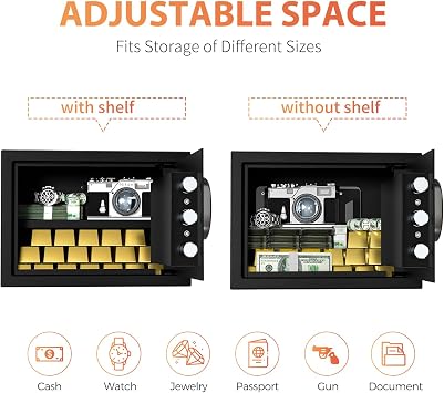 21L Steel Digital Keypad Safe for Home Office Cash Jewellery Docs
