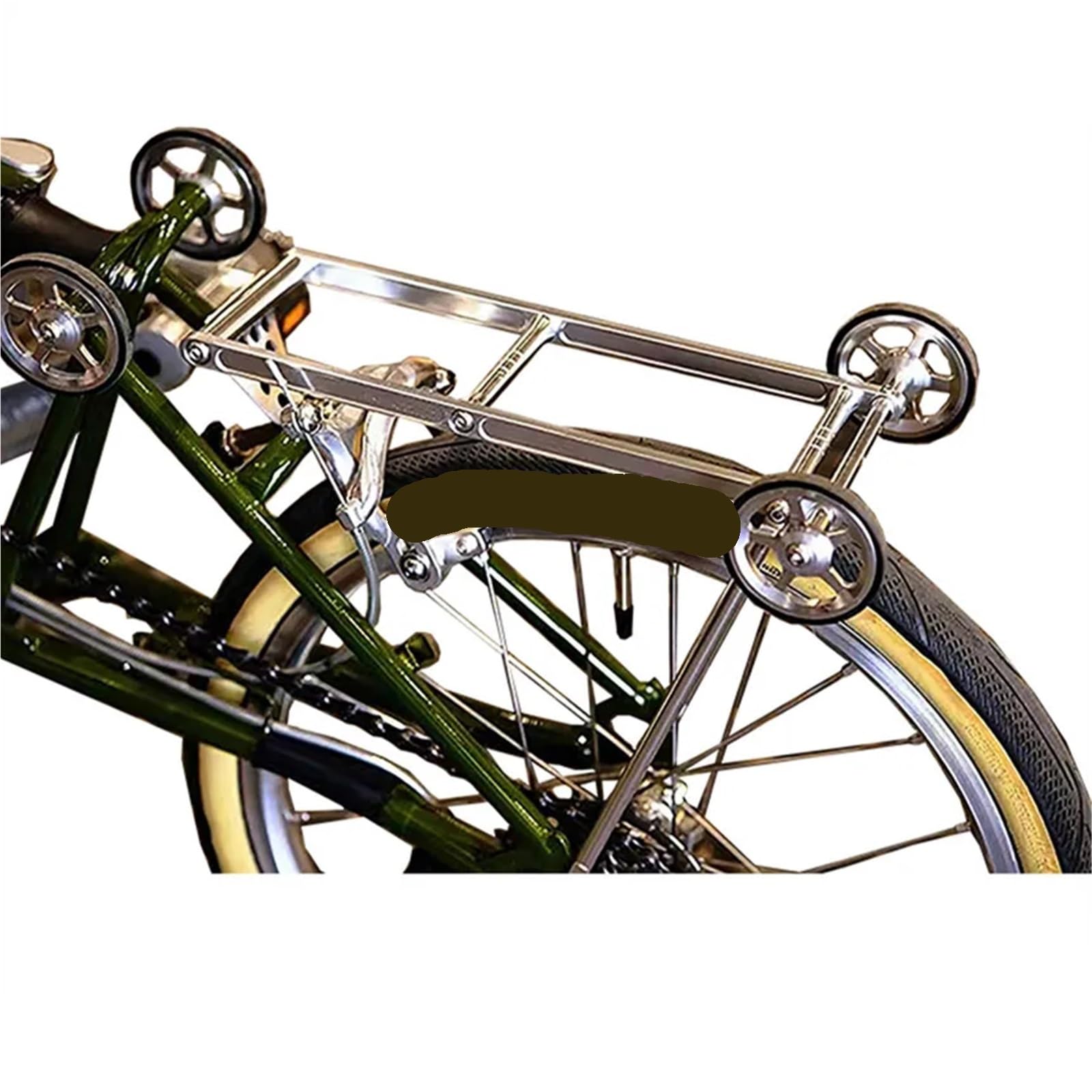 Hinterer Fahrradgepäckträger Faltbarer Gepäckträger hinten, tragbar, Regal, Aluminiumlegierung, Heckregalhalter for Fahrrad