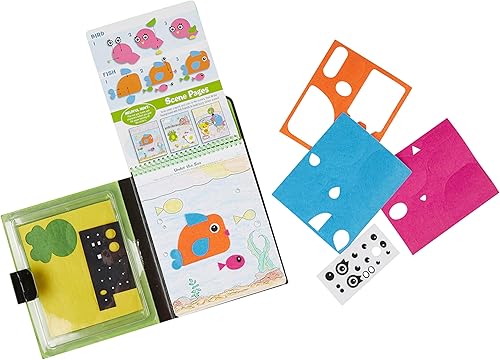 Miniatura 4 de Melissa & Doug On The Go Amigos de fieltro Juego de actividades de artesanía con fieltro de 188 pegatinas