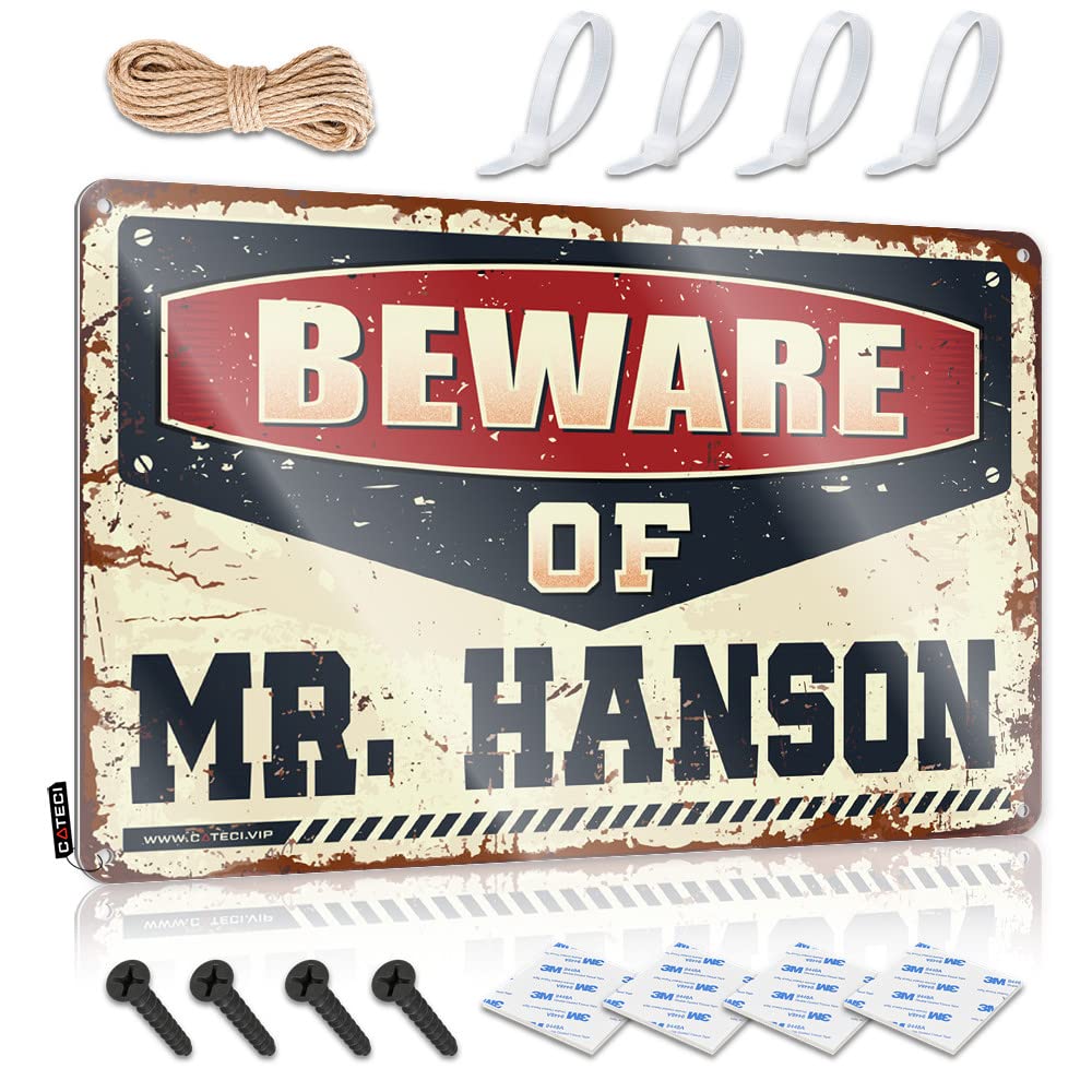 Small Decoration, Tin Accessories Beware Of Mr. Hanson | Farmhouse Quick Decor(30X40CM)