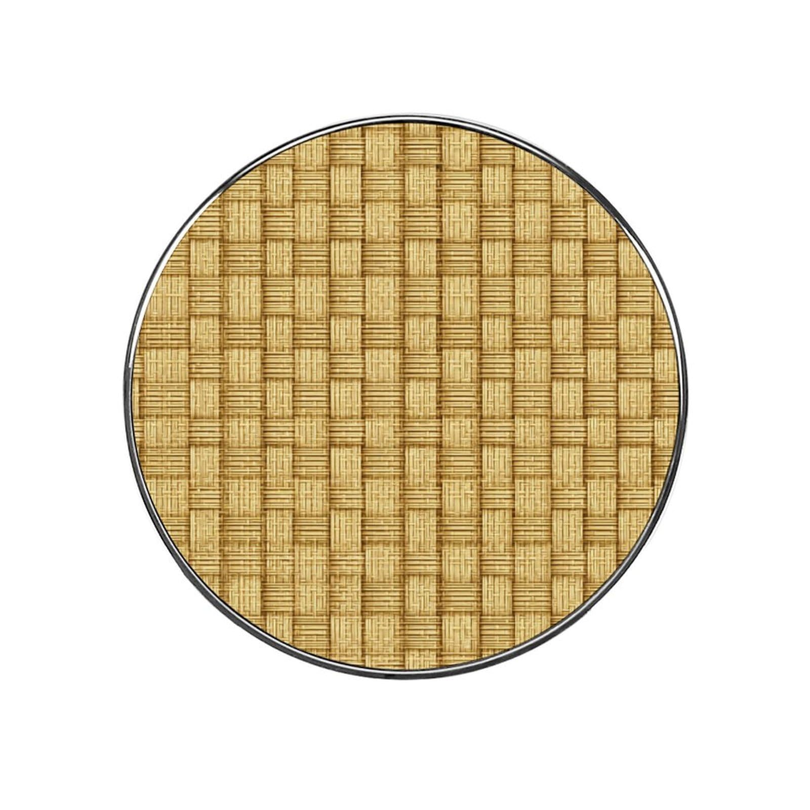 Large Grid Weave Pattern Minimal Fridge Magnets DIY Art Round Magnetic Refrigerator Sticker for Home Kitchen Car Garage Decor