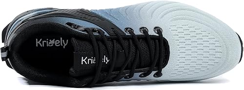 Miniatura 5 de Kricely - Zapatos de caminar para hombre, transpirables, ligeros, de moda, antideslizantes, para deporte, gimnasio, trote y senderismo