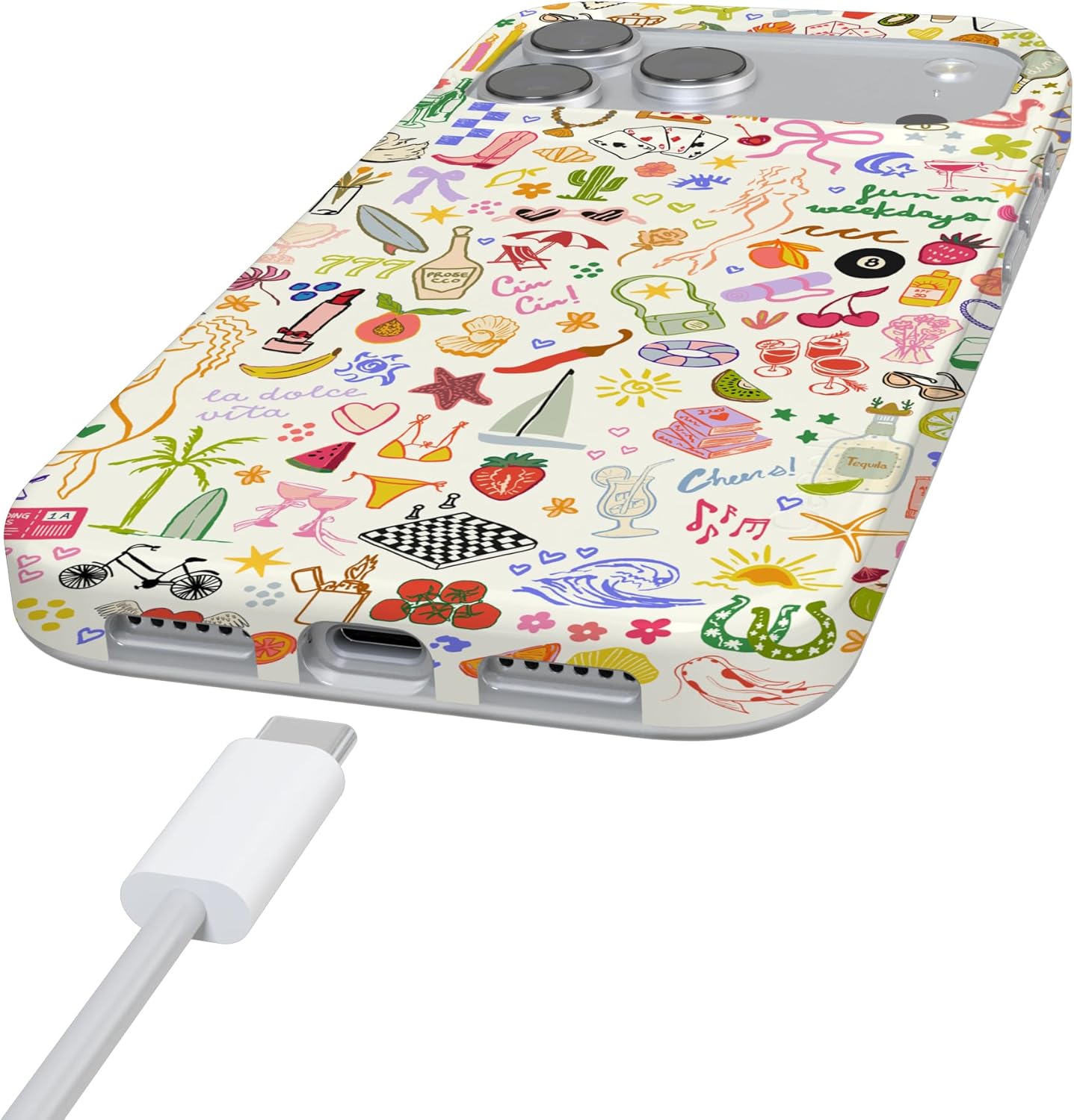 Casely iPhone 17 Pro Max Case | All The Fun Things | Fun on Weekdays | Compatible with MagSafe | Classic Ultra Slim Design