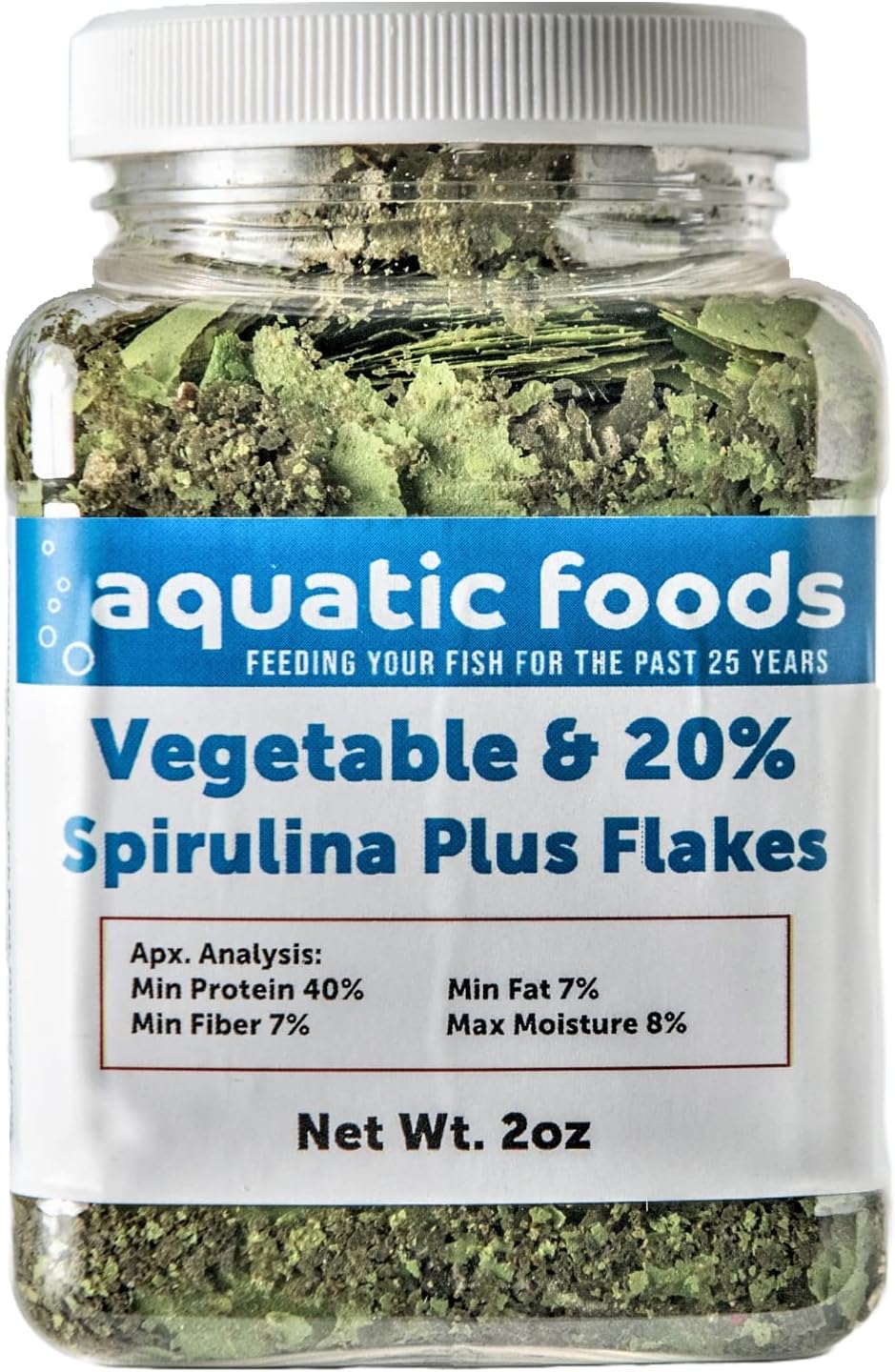 Aquatic Foods Inc. Vegetable & 20 Spirulina Plus Enhanced