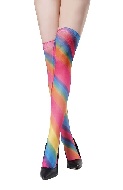 Foto 2 de 2 de Carnavalife Medias de Muslo hasta Rodilla, Calcetines Largas Sexy para Mujer