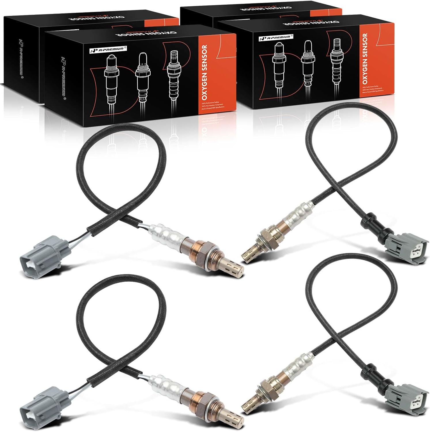 A-Premium O2 Oxygen Sensor Compatible with Honda Odyssey 2002 2003 2004, V6 3.5L, Upstream and Downstream, 2-PC Set, Replace # 12601759, 36531-P8D-J21