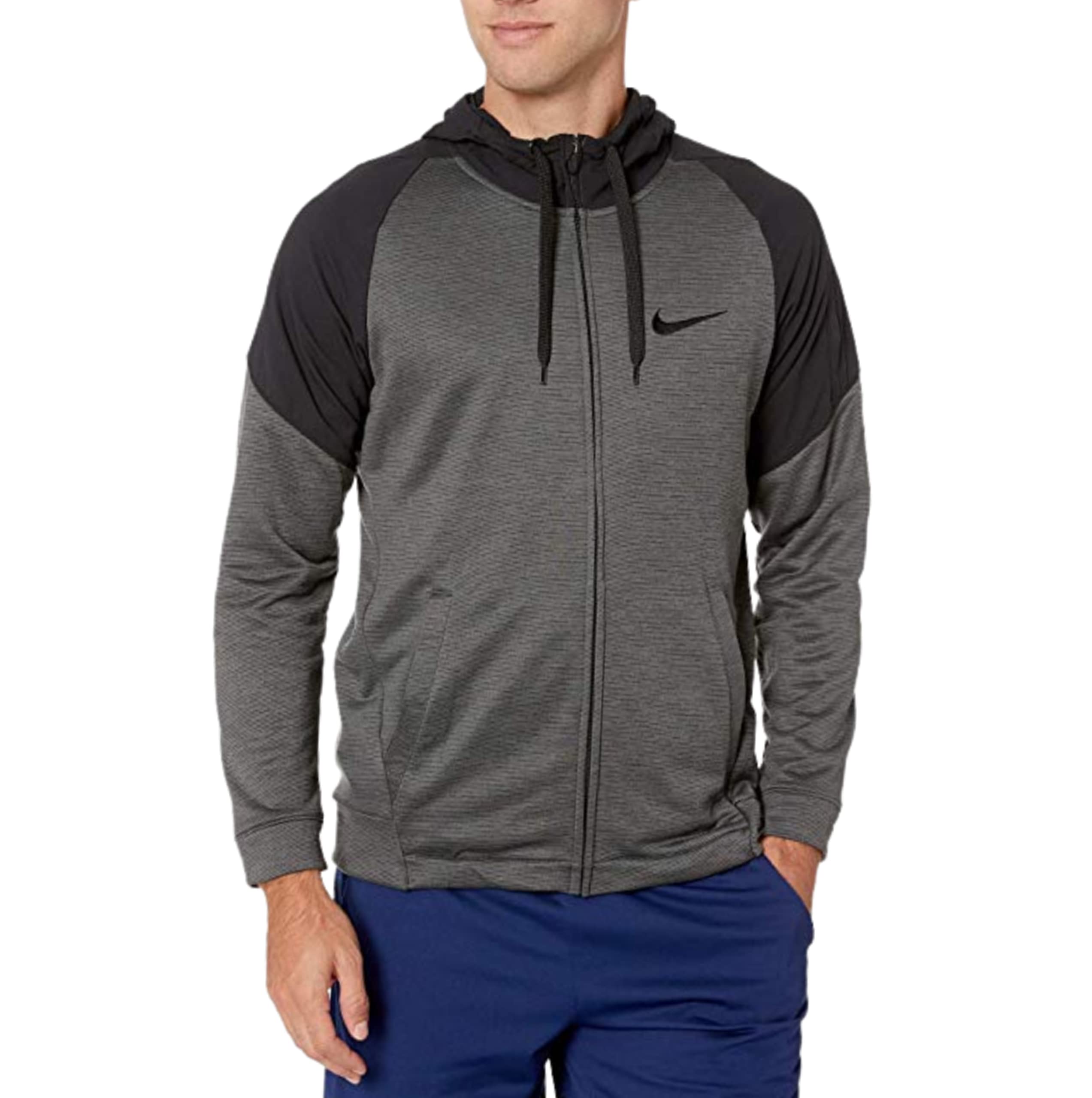 Sudadera Nike M Nk Dry HD LS FZ Fleece Plus para hombre en color gris talla L 2