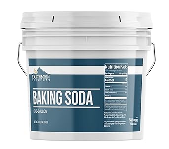 Earthborn Elements Baking Soda 1 Gallon Sodium Bicarbonate، Cooking، Cleaning & amp؛ إزالة الروائح الكريهة