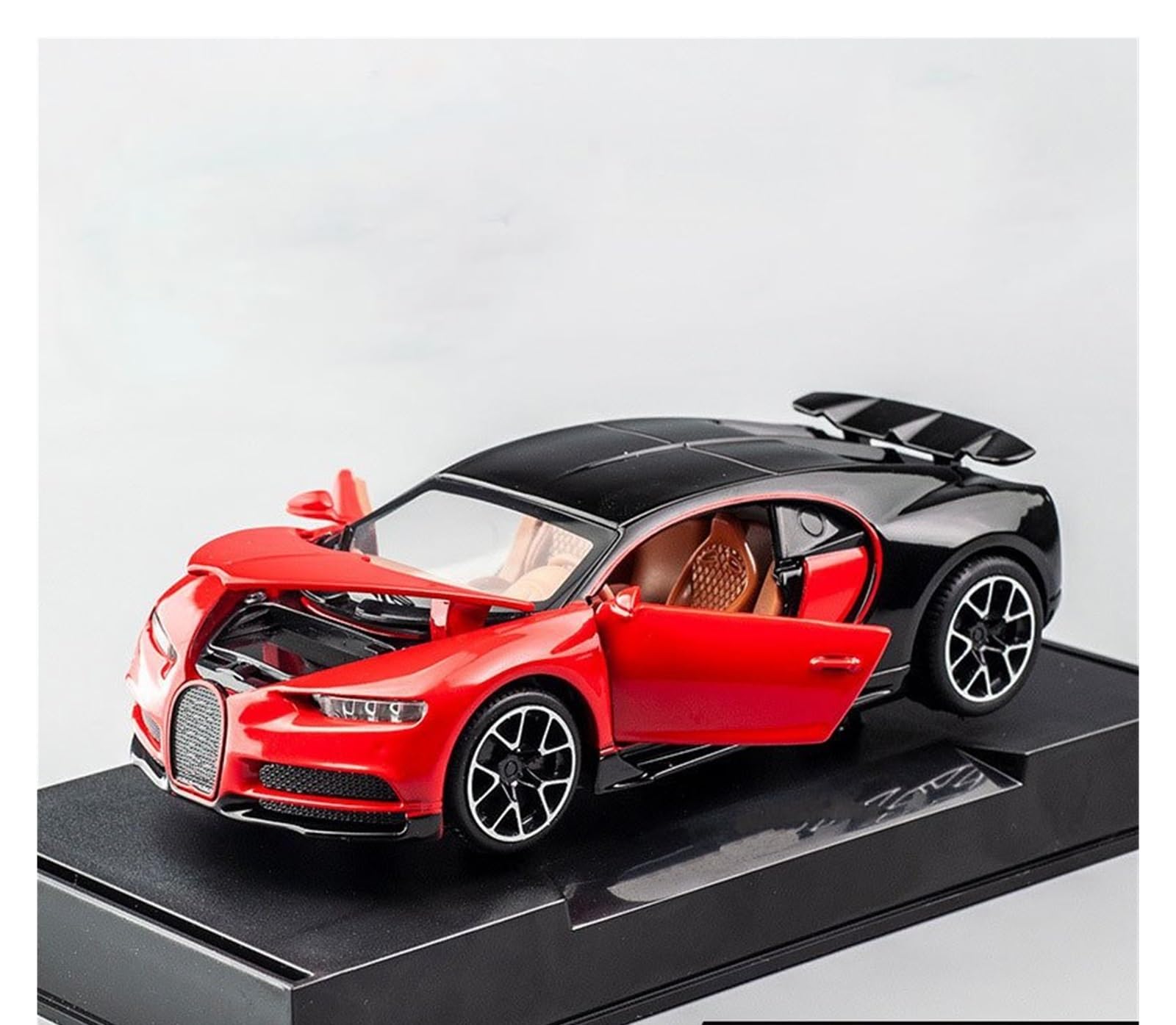 AUDSNI Die-Cast Diecast Car Model 1:32 For Bugatti For Chiron Alloy Die Casting Model Car Ornaments(Red)