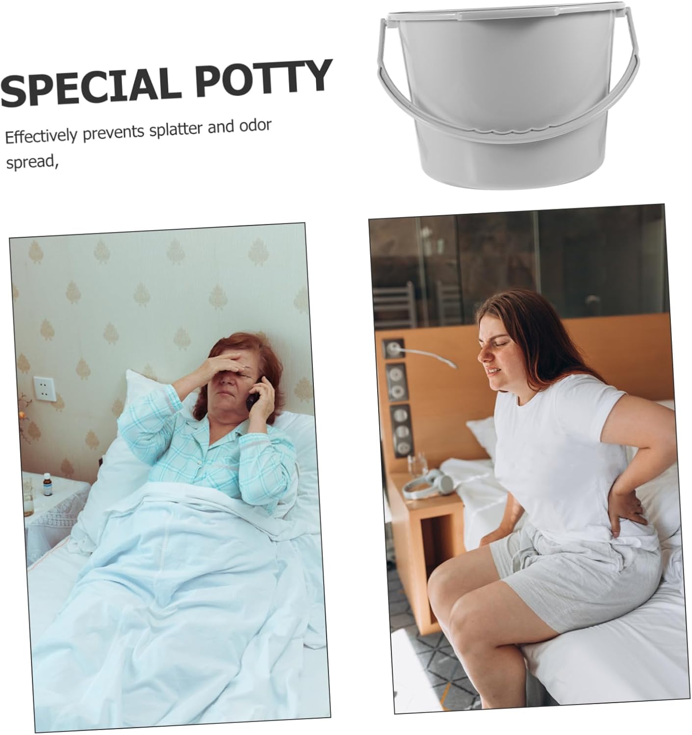 Portable Toilet for Adults with Lid Capacity Chamber Pot Lightweight and Compact Design for Indoor Use Convenient Spittoon for Travel Camping and Home