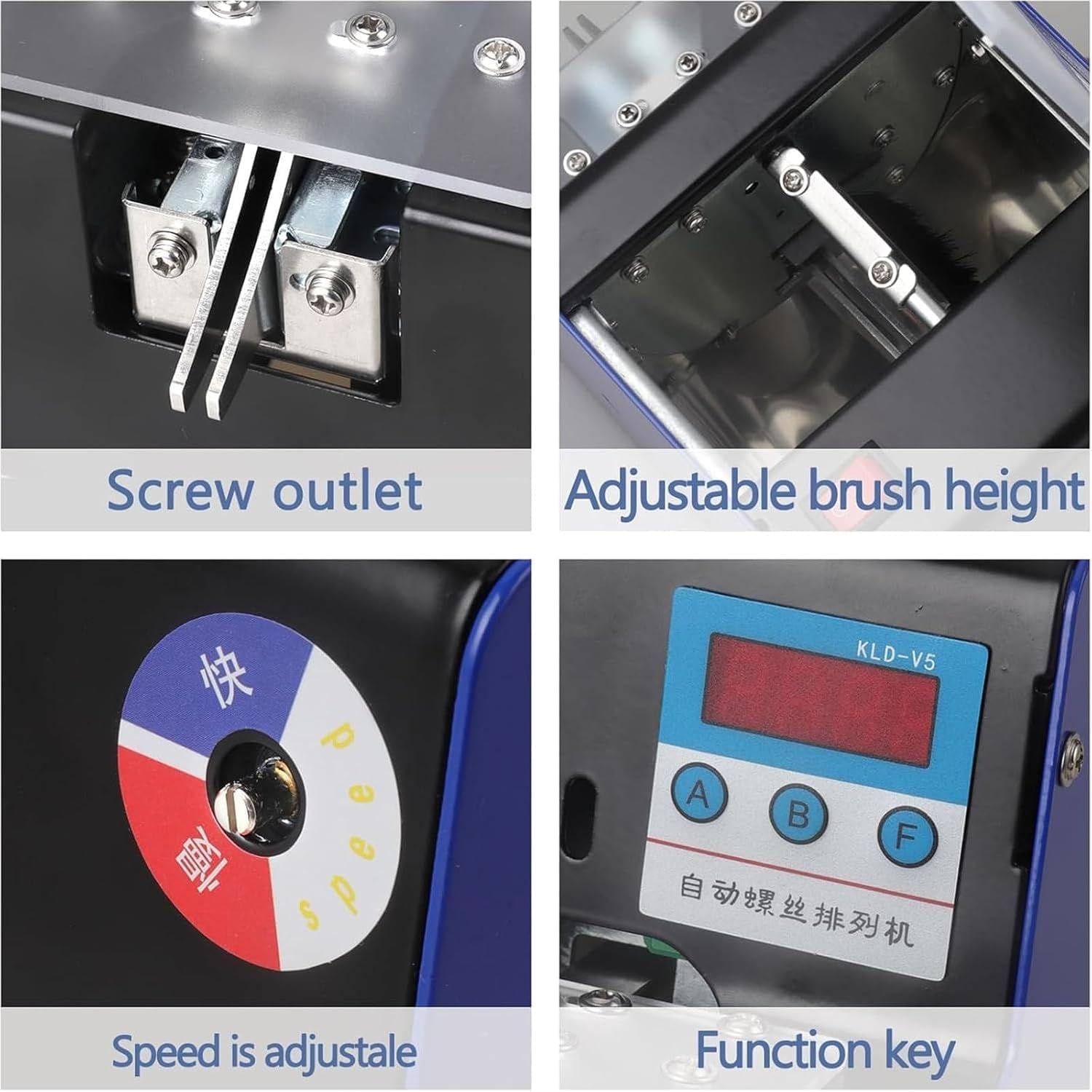 Contador de tornillos digital, contador automático con pantalla LCD para tornillos M1.0-5 mm, ideal para aplicaciones industriales de tornillos