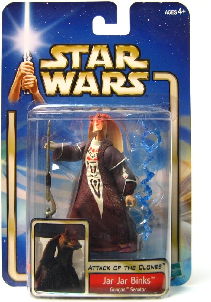 Star Wars Saga Collection Jar Jar Binks Gungan Senator "Attack of the Clones" Figure No 24