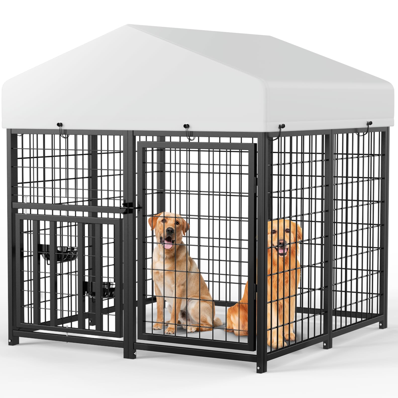 Dog Enclosure Outdoor Grepatio For Large Dogs, 8x4x6 FT Dog