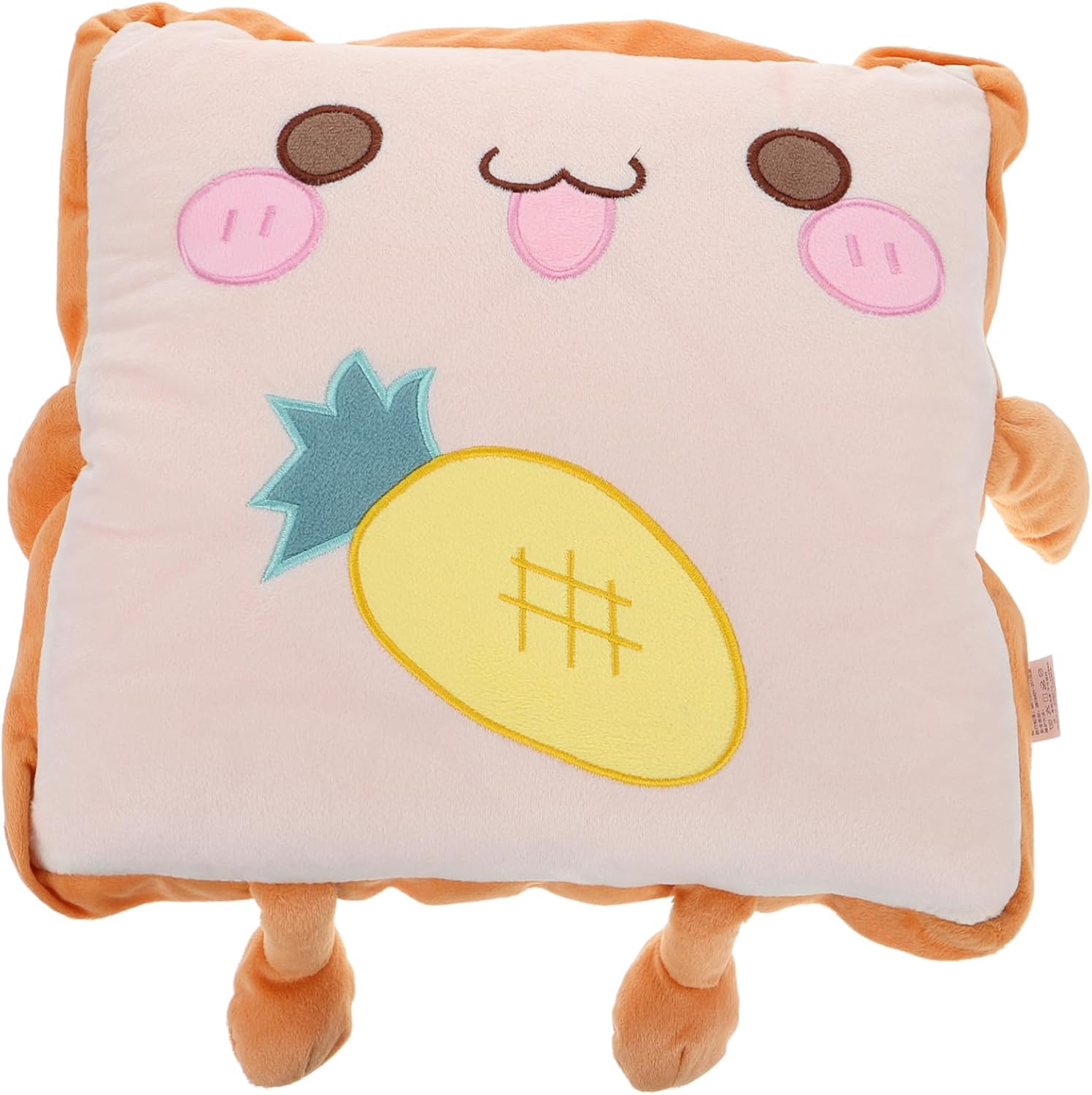 Car Pillow Blanket Set Thick Foldable Car Nap Blanket with Soft Cushion for Office and Travel Cute Toast Bread Design for Adults and Kids