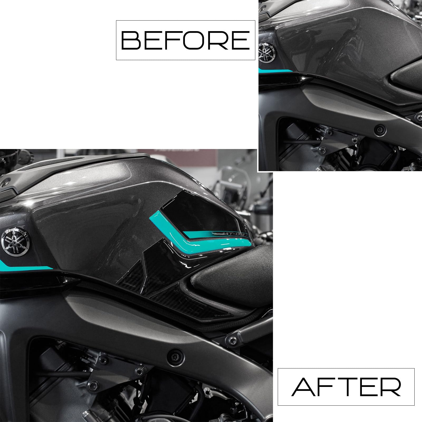 Protège Réservoir SKULL,fabriqué En Résine Très Résistante