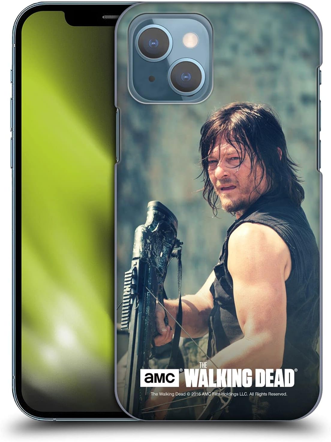 Head Case Designs Officially Licensed AMC The Walking Dead Lurk Daryl Dixon Hard Back Case Compatible with Apple iPhone 13