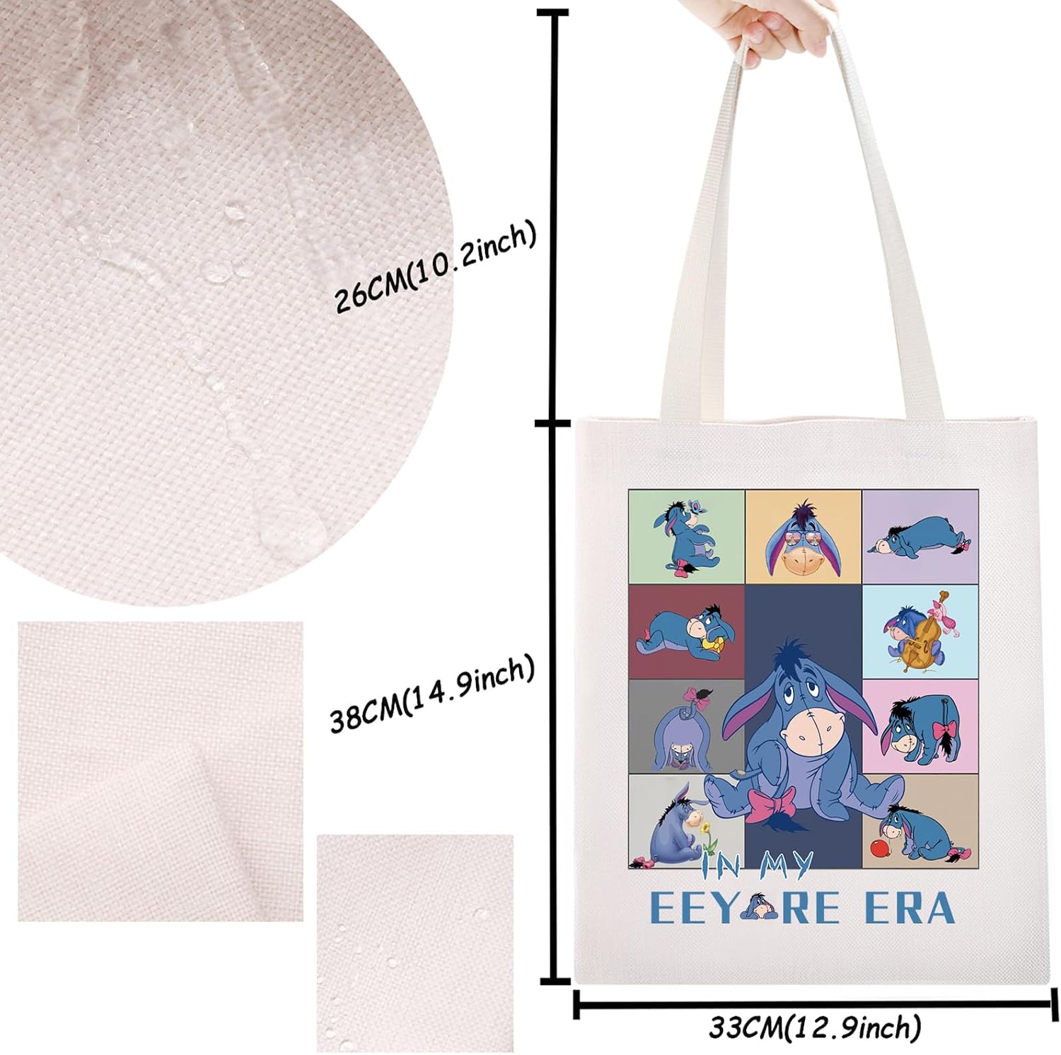 TSOTMO Kawaii Shoulder Bag - Cartoon Donkey Gift Tote For WDW Fans image 2