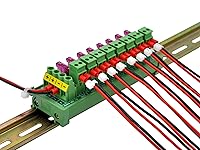 Vista 5 de Bloque de terminales enchufable de 8 canales para montaje en riel DIN, para CC 5-32V, módulo de fusible de distribución de energía, HCDC HD064RT