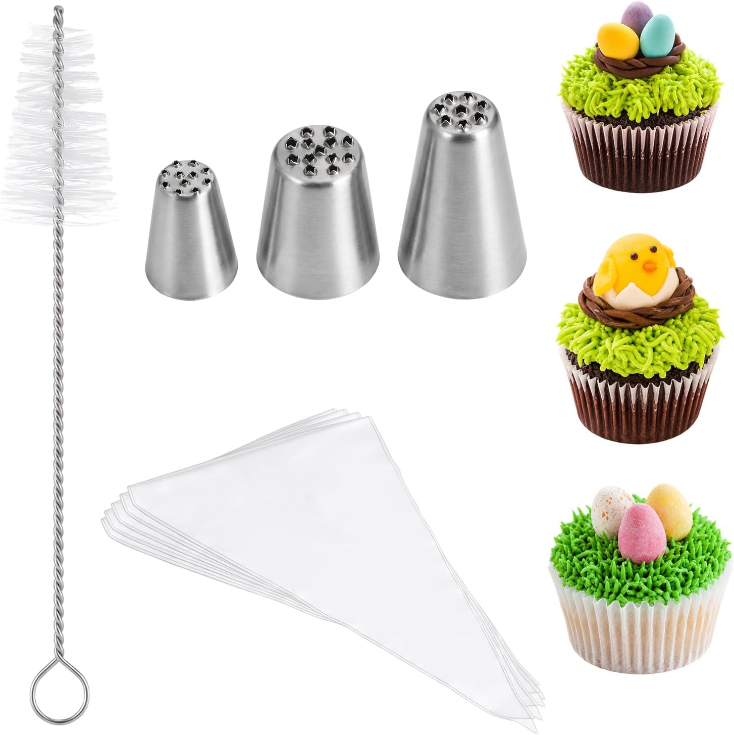14Pcs Grass Piping Tip for Cake Decorating, Frosting Grass Tip