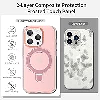 Vista 7 de Funda magnética diseñada para iPhone 14 Pro Max con soporte, compatible con MagSafe, funda para iPhone 14 Pro Max, funda de teléfono de doble capa