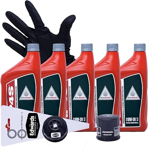 Kit de cambio de aceite Edwards para Honda Africa Twin Manual Trans 2016-2019 (totalmente sintético)