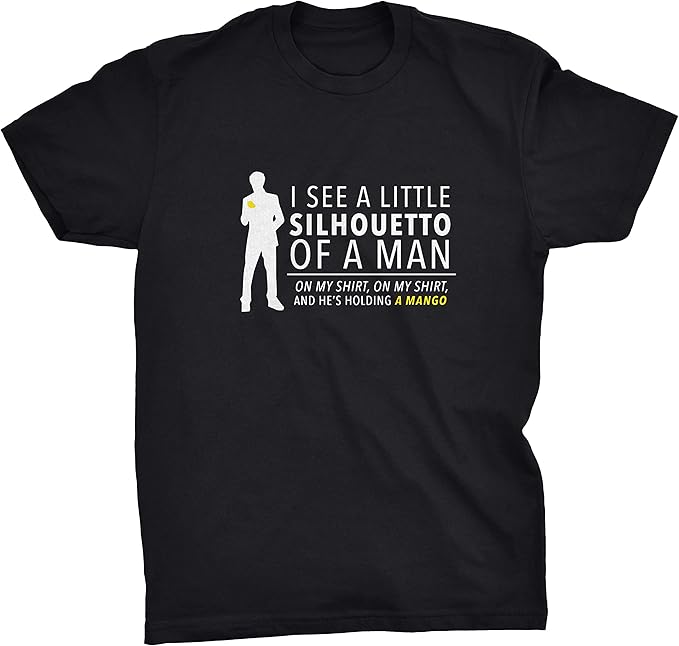 i see a little silhouetto of a man t shirt