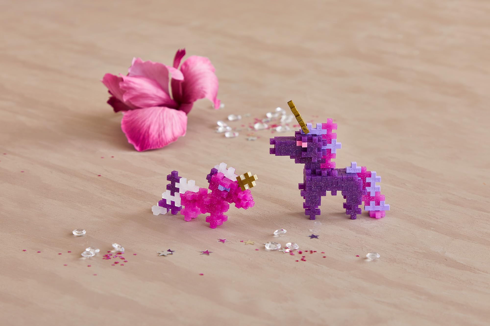 Plus Plus Building Blocks Toy, Unicorn Toys for Kids Creative Learning Resources and STEM Play for Home and Travel - Image 4