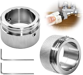 2 Stück Heizungsventil Adapter M30x1,5 304 Edelstahl für RA 22mm Innen