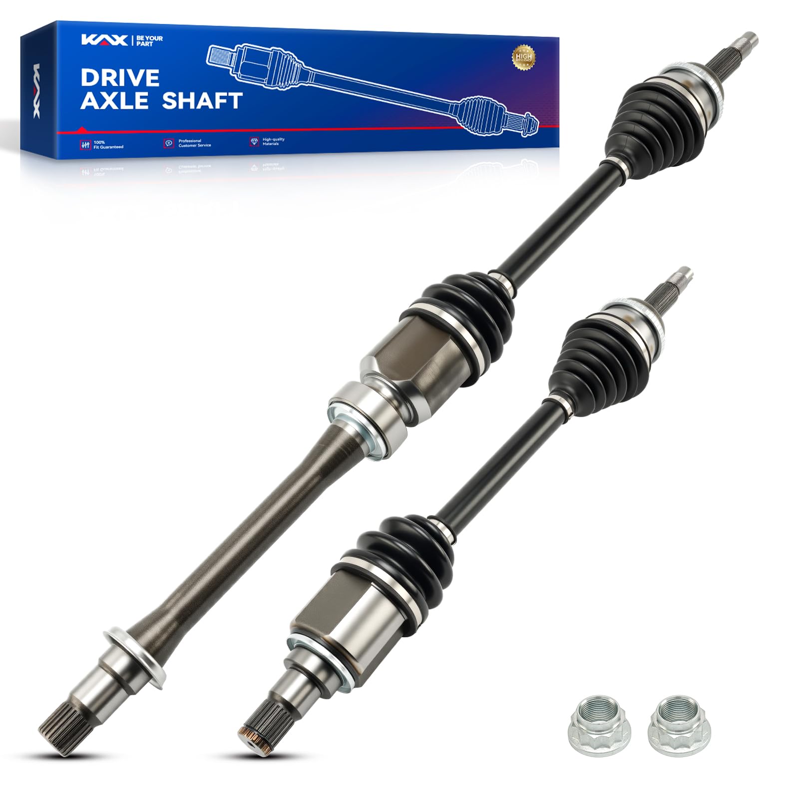 KAX 66-5245 66-5247 Front CV AXLE Fit for 2002-2009 Toyota Camry, 2001-2007 Toyota Highlander, 2004-2008 Toyota Solara CV Joint Shaft-image-35