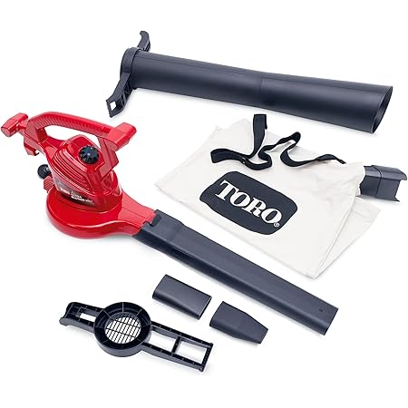 Toro 51619 Ultra Electric Blower Vac, 250 mph, Red